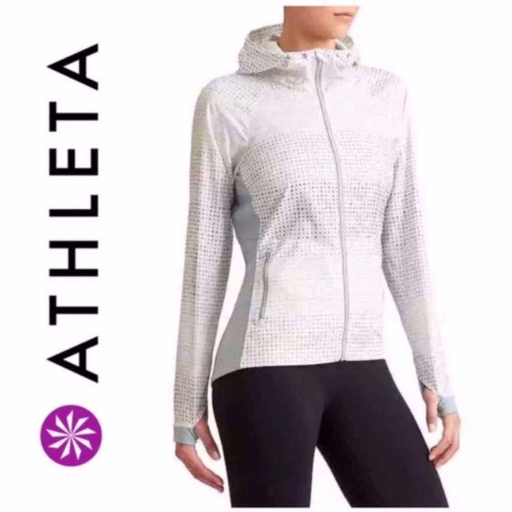 Athleta Gray Accelerate Reflective Jacket - image 1